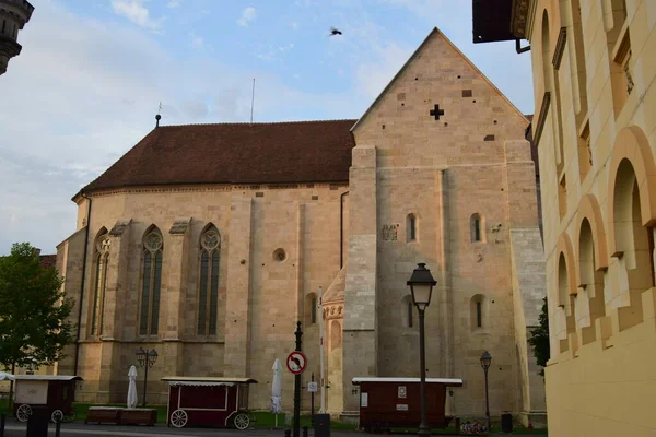 Ver Catedral Católica Romana San Miguel Alba Iulia Encuentra Dentro —  Fotos de Stock