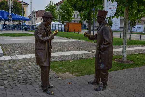 Blickbeschreibung Festung Alba Carolina Statue Ist Das Herz Der Stadt — Stockfoto