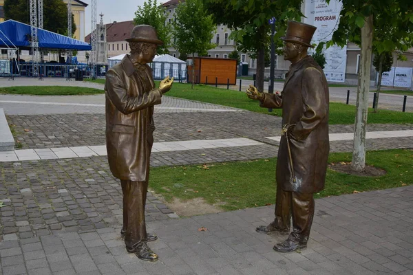 Blickbeschreibung Festung Alba Carolina Statue Ist Das Herz Der Stadt — Stockfoto