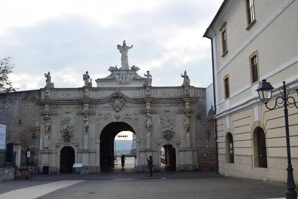 Manzara Alba Carolina Kalesi Giriş Kapısı Roma Büyük Birliği Nin — Stok fotoğraf