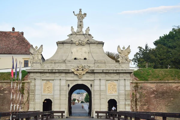 Manzara Alba Carolina Kalesi Giriş Kapısı Roma Büyük Birliği Nin — Stok fotoğraf