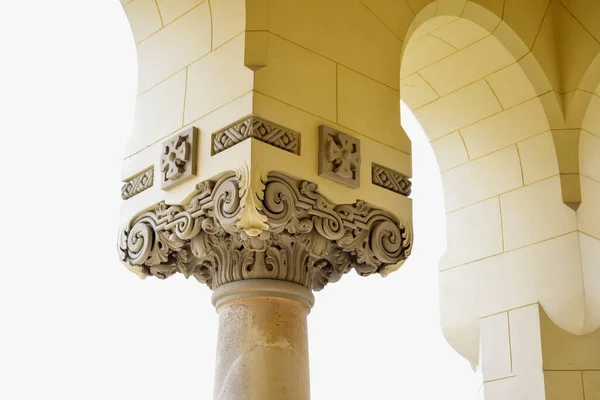 Vista Catedral Coroação Alba Iulia Baixo Relevo Dedicada Santíssima Trindade — Fotografia de Stock