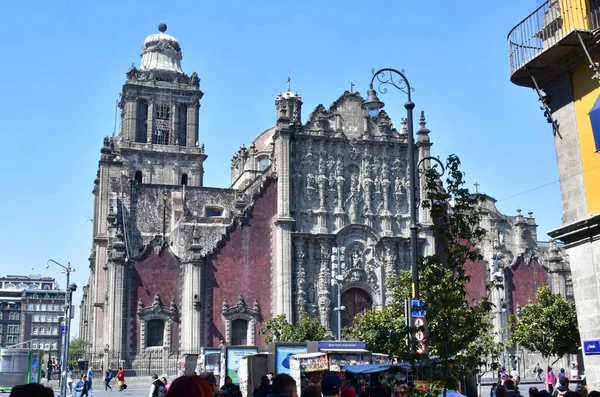 Widok Mexico City Mexico City Metropolitan Cathedral Meksyk Jest Stolicą — Zdjęcie stockowe