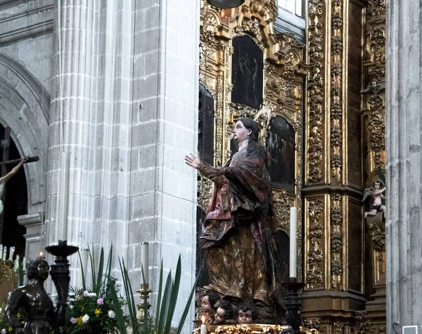 Catedral Metropolitana Assunção Bem Aventurada Virgem Céu Vista Interior Sede — Fotografia de Stock