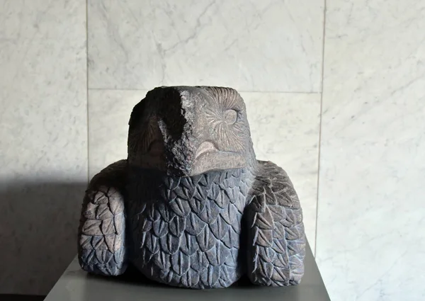 Muzeum Narodowe Antropologii Meksyk Miasto Ceramika Posągi Rzeźba Kamienia Jest — Zdjęcie stockowe