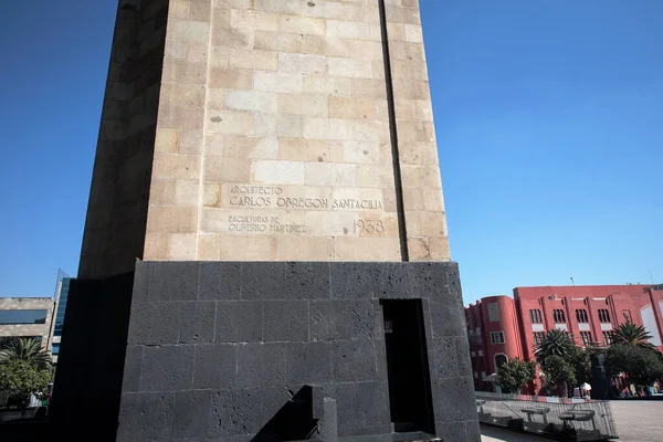 멕시코 시티에서의 혁명의 기념비 멕시코 멕시코의 수도이자 도시이며 북아메리카에서 인구가 — 스톡 사진