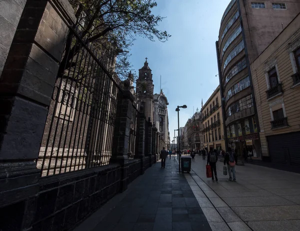 Мехико Является Столицей Крупнейшим Городом Мексики Самым Густонаселенным Городом Северной — стоковое фото