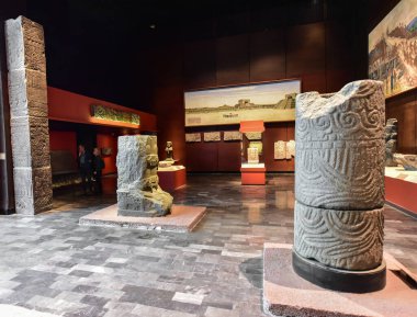 Ulusal Antropoloji Müzesi -Mexico City-çanak çömleği, heykeller, taş heykel - bir ulusal Meksika müzesidir. Müze, Aztek takvimi gibi Meksika öncesi dönemden kalma önemli arkeolojik ve antropolojik eserler içerir.