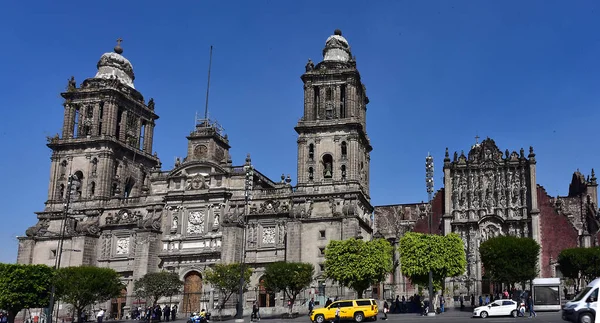 Widok Mexico City Mexico City Metropolitan Cathedral Meksyk Jest Stolicą — Zdjęcie stockowe