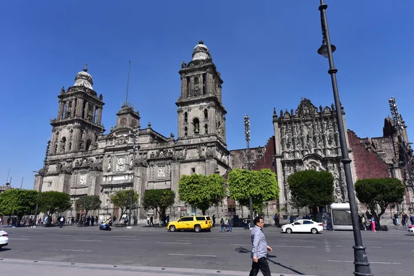 Widok Mexico City Mexico City Metropolitan Cathedral Meksyk Jest Stolicą — Zdjęcie stockowe