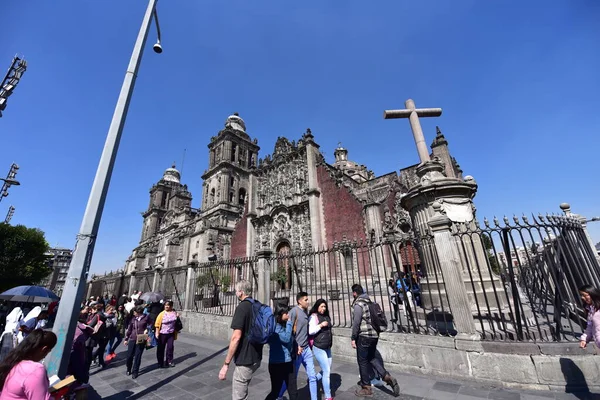 Вид Мехіко Міський Столичний Собор Мехіко Столиця Найбільше Місто Мексики — стокове фото