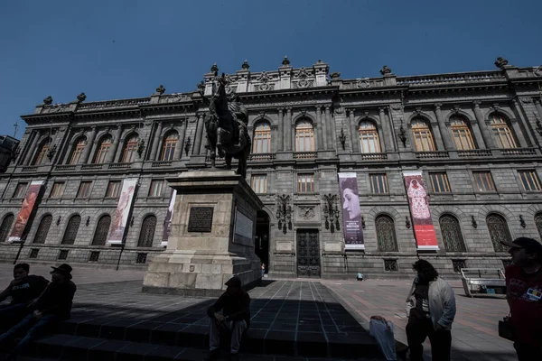 Utsikt Över Mexico City Statyn Mexico City Mexikos Huvudstad Och — Stockfoto