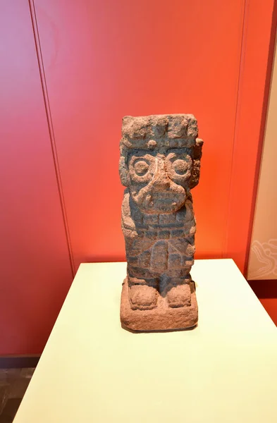 Museu Nacional Antropologia Cidade México Cerâmica Estátuas Escultura Pedra Museu — Fotografia de Stock