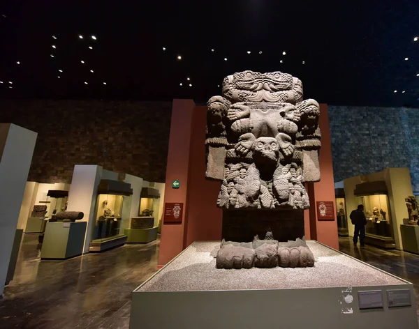 Museu Nacional Antropologia Cidade México Cerâmica Estátuas Escultura Pedra Museu — Fotografia de Stock