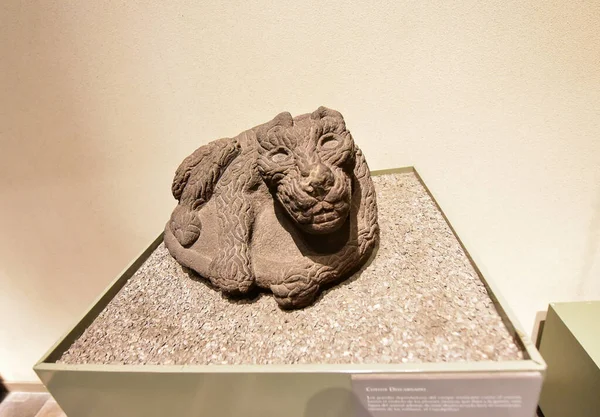 Museo Nazionale Antropologia Città Del Messico Ceramiche Statue Scultura Pietra — Foto Stock
