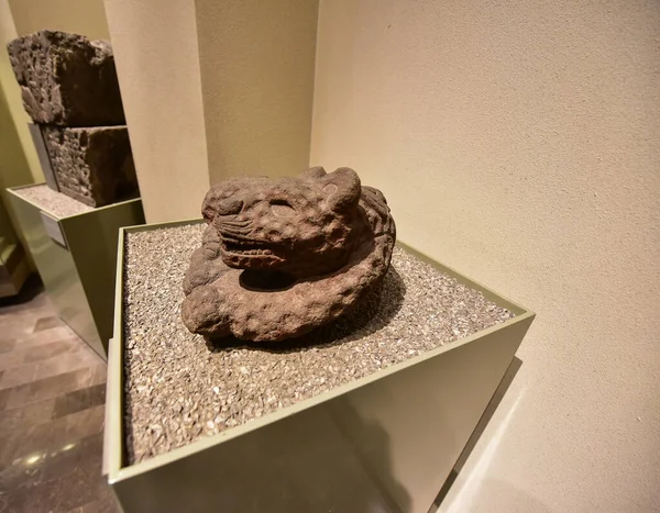 Museu Nacional Antropologia Cidade México Cerâmica Estátuas Escultura Pedra Museu — Fotografia de Stock