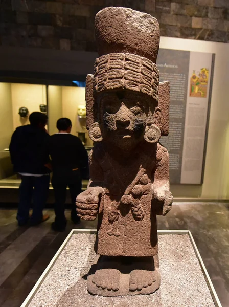 Museu Nacional Antropologia Cidade México Cerâmica Estátuas Escultura Pedra Museu — Fotografia de Stock