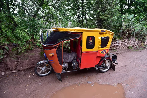 Tuc Tuc Péruvien Largement Utilisé Dans Diverses Régions Asie Amérique — Photo