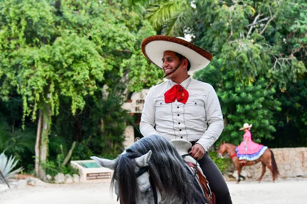 Xcaret Park Riviera Maya Mexico Mexicain Rider Est Parc Thème — Photo