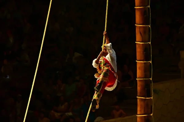 Théâtre Dans Parc Attractions Histoire Xcaret Dans Spectacle Unique Mexique — Photo