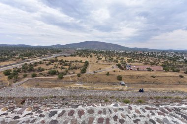 Teotihuacn Piramidi 'nden bakıldığında, 