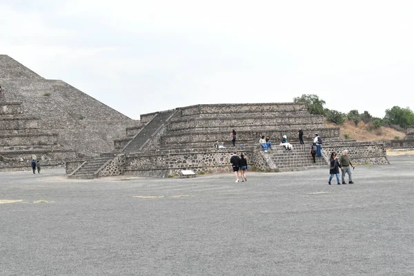 Ciudadela Citadel Teotihuacan 에이커의 면적을 광장으로 계획의 일부인 Teotihuacan 중심에 — 스톡 사진