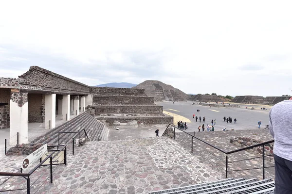 Ciudadela Ciudadela Teotihuacan Una Enorme Plaza Con Una Superficie Casi —  Fotos de Stock