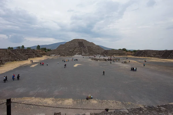 Boulevard Dead Teotihuacanos Principais Monumentos Das Cidades Teotihuacan Estão Ligados — Fotografia de Stock