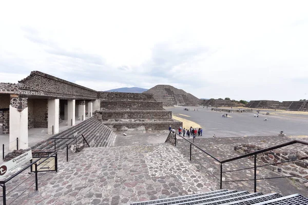 Ciudadela Citadel Teotihuacan Величезна Площа Площею Майже Акрів Розташована Прямо — стокове фото