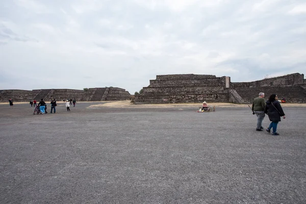 Boulevard Dead Teotihuacanlos Principales Monumentos Las Ciudades Teotihuacán Están Conectados — Foto de Stock