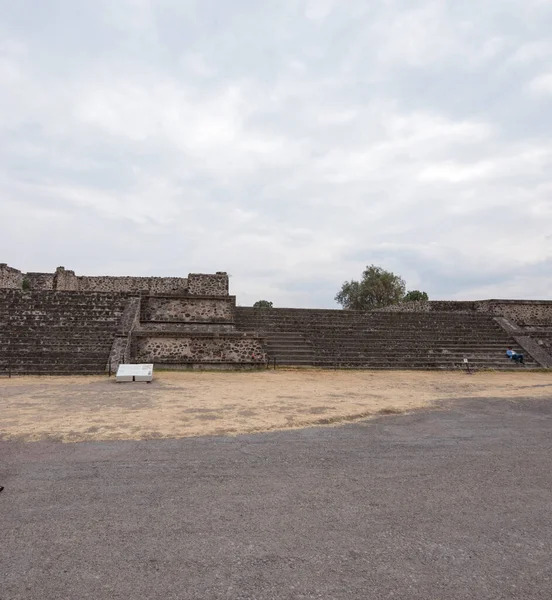 Boulevard Dead Teotihuacan Főbb Műemlékek Városok Teotihuacan Csatlakozik Egy Központi — Stock Fotó