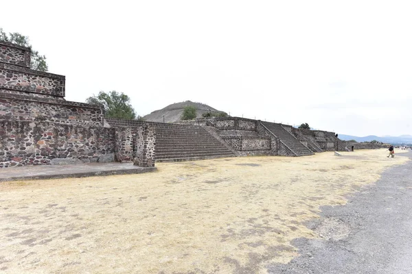 Піраміда Сонця Розташована Теотіуакані Третьою Висотою Пірамідою Світі Його Висота — стокове фото