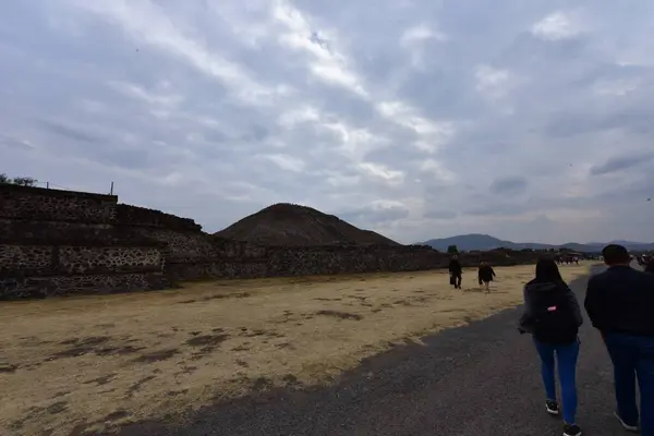 Pirâmide Sol Localizada Teotihuacan Terceira Pirâmide Mais Alta Mundo Agora — Fotografia de Stock