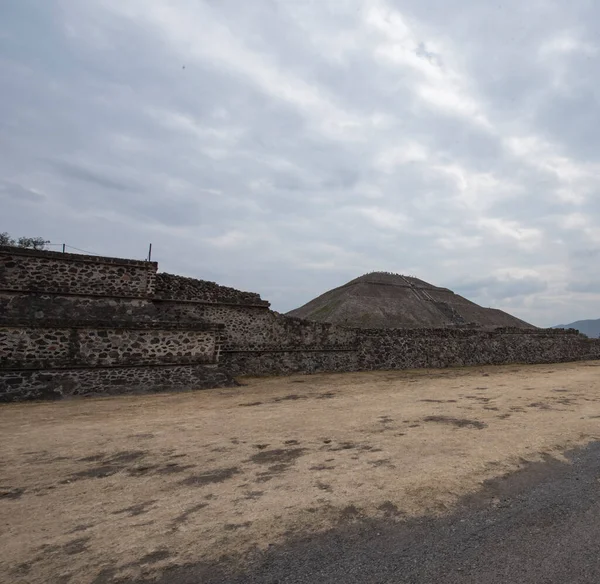 Pirâmide Sol Localizada Teotihuacan Terceira Pirâmide Mais Alta Mundo Agora — Fotografia de Stock