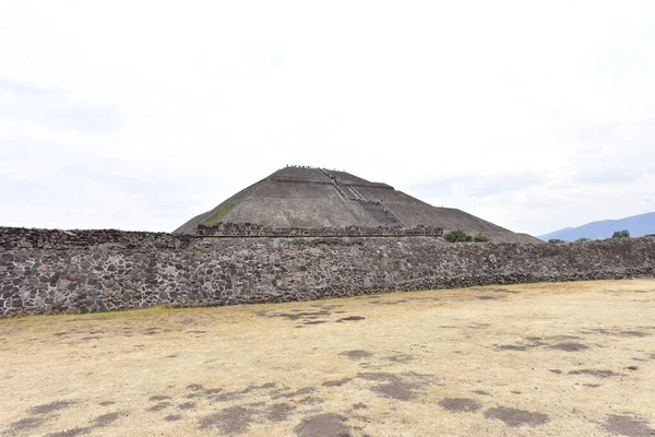 Pirâmide Sol Localizada Teotihuacan Terceira Pirâmide Mais Alta Mundo Agora — Fotografia de Stock