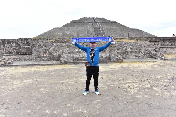 Pyramide Soleil Située Teotihuacan Est Troisième Haute Pyramide Monde Maintenant — Photo