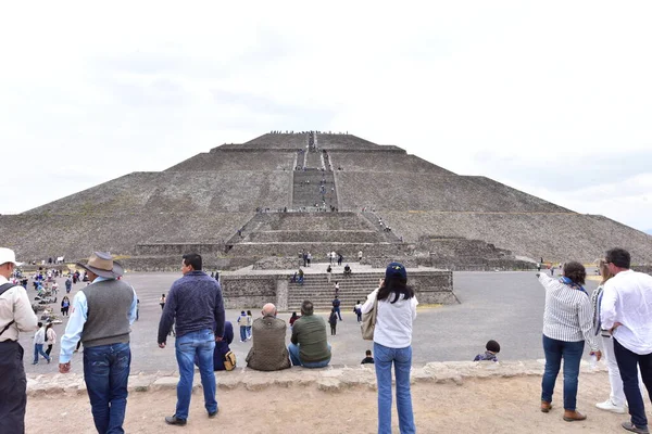Pyramid Sun Located Teotihuacan Third Tallest Pyramid World Now Its — Stock Photo, Image