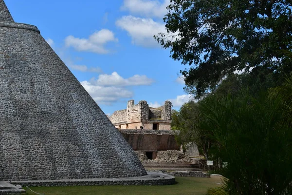 Uxmal Archaeological Complex Best Preserved Mayan Remains Yucatan Peninsula Representative — Stock Photo, Image