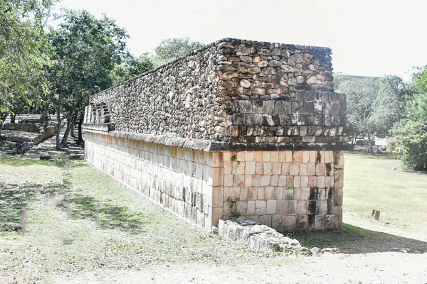 Археологический Комплекс Ушаль Является Наиболее Сохранившимися Останками Майя Полуострове Юкатан — стоковое фото
