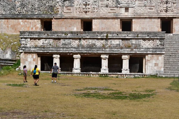 Uxmal Kompleks Archeologiczny Jest Najlepiej Zachowane Szczątki Majów Półwyspie Jukatanskim — Zdjęcie stockowe