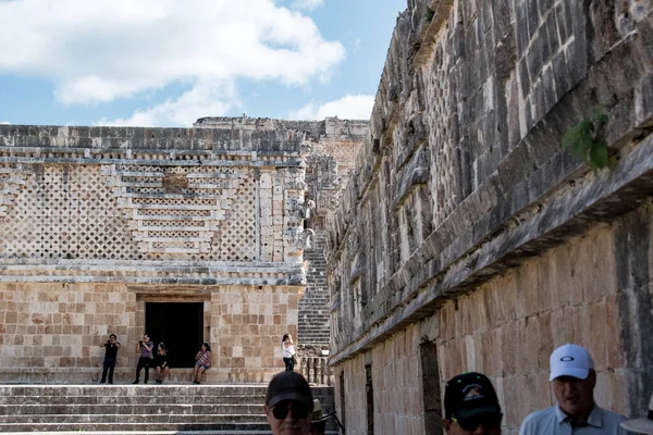 Uxmal Régészeti Komplexum Legjobb Állapotban Fennmaradt Maja Maradványok Yucatan Félszigeten — Stock Fotó