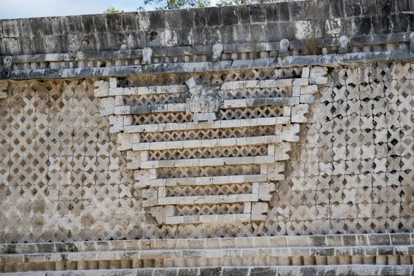 Detalhes Complexo Arqueológico Arquitetônico Uxmal Sítio Maia Mais Bem Preservado — Fotografia de Stock