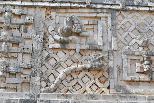 Uxmal Archaeological Complex Architectural Details Inglés Sitio Maya Mejor Conservado — Foto de Stock