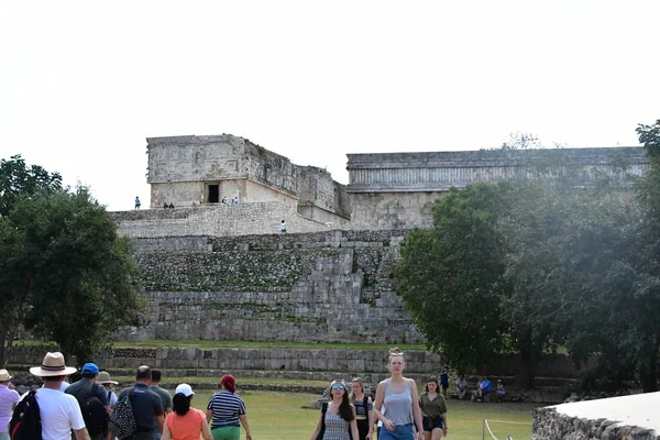 Uxmal Kompleks Archeologiczny Jest Najlepiej Zachowane Szczątki Majów Półwyspie Jukatanskim — Zdjęcie stockowe