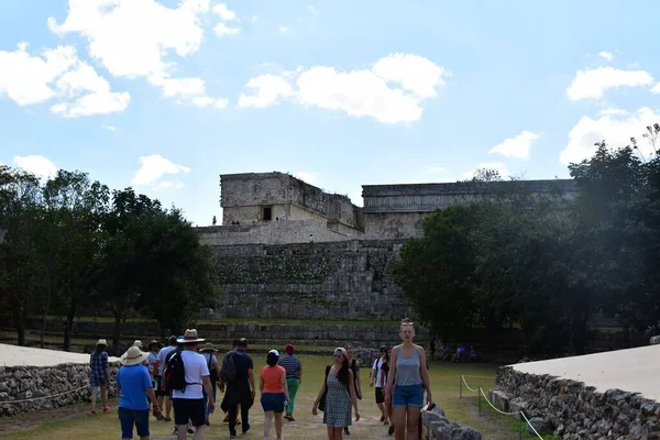 Complexe Archéologique Uxmal Est Vestige Maya Mieux Préservé Péninsule Yucatan — Photo