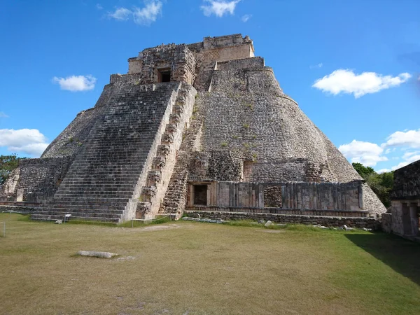 Piramide Dei Magiciani Una Piramide Mesoamericana Situata Nell Antica Città — Foto Stock