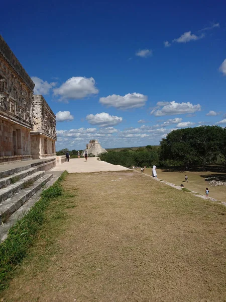 Uxmal Régészeti Komplexum Legjobb Állapotban Fennmaradt Maja Maradványok Yucatan Félszigeten — Stock Fotó