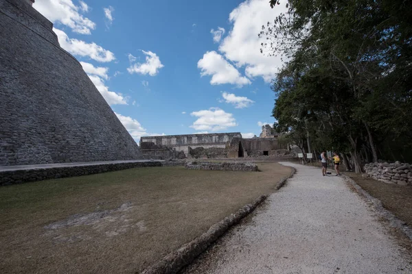 Uxmal Régészeti Komplexum Legjobb Állapotban Fennmaradt Maja Maradványok Yucatan Félszigeten — Stock Fotó