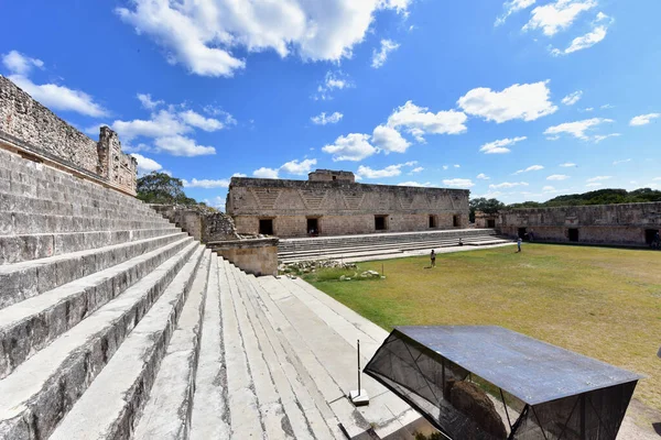 Uxmal Régészeti Komplexum Legjobb Állapotban Fennmaradt Maja Maradványok Yucatan Félszigeten — Stock Fotó