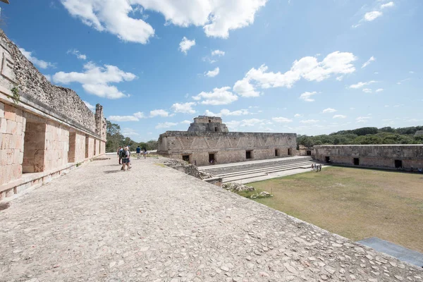 Uxmal Régészeti Komplexum Legjobb Állapotban Fennmaradt Maja Maradványok Yucatan Félszigeten — Stock Fotó